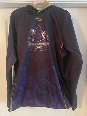 Ravens Purple and Gold Octopus Performance Hoodie